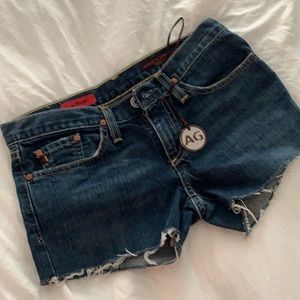 AG mini jean shorts 24 regular